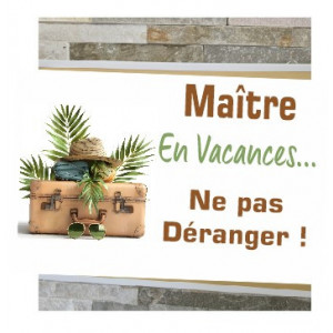 Toile Maîtresse 04 avec support baguette blanc offert