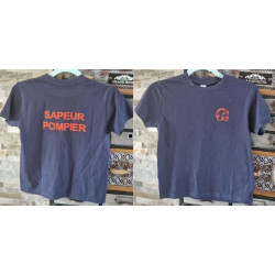 Tshirt POMPIER bleu marine