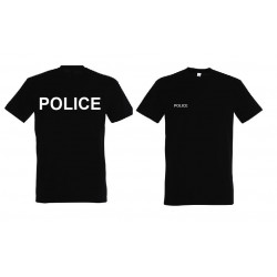 T-shirt POLICE noir