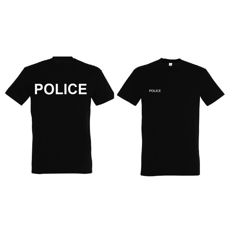 T-shirt POLICE noir