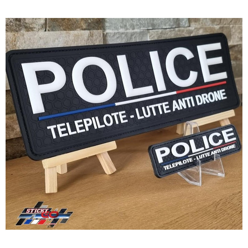 Patch pvc POLICE Télépilote - Lutte Anti Drone