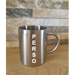 MUG INOX personnalisé et maquette offerte à partir de 5 pièces