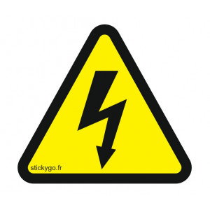 SIGNALISATION DANGER ELECTRIQUE 50MM