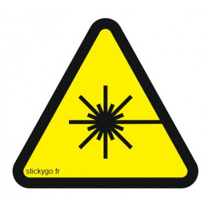 SIGNALISATION DANGER LASER 100MM
