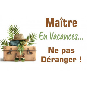 Toile Maître 02 avec support baguette blanc offert