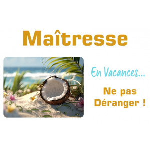 Toile Maîtresse 01 avec support baguette blanc offert